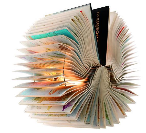 Sculptural Lamps Made From Books
