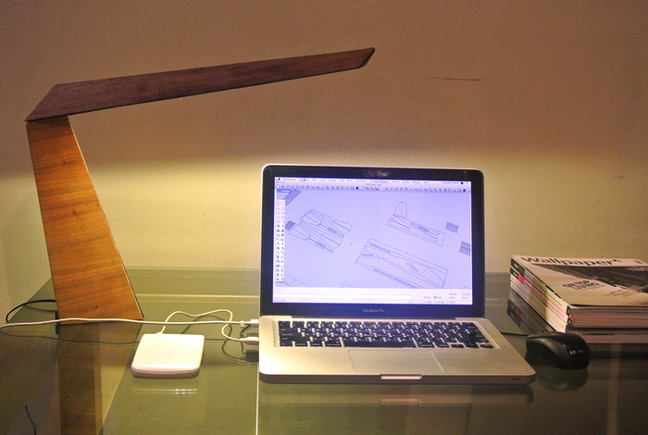 Origami Wood Lamp: It's Smartphone Compatible!