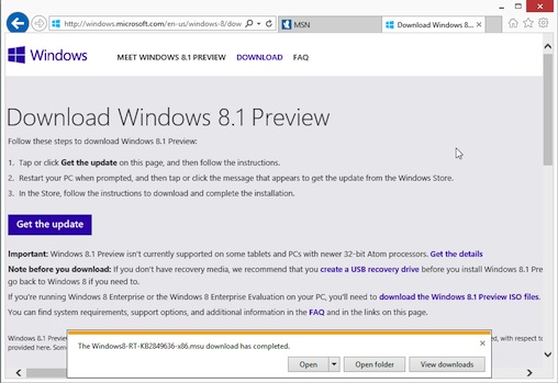 Microsoft Restarts Windows Push with 'Refined Blend' Windows 8.1 Beta