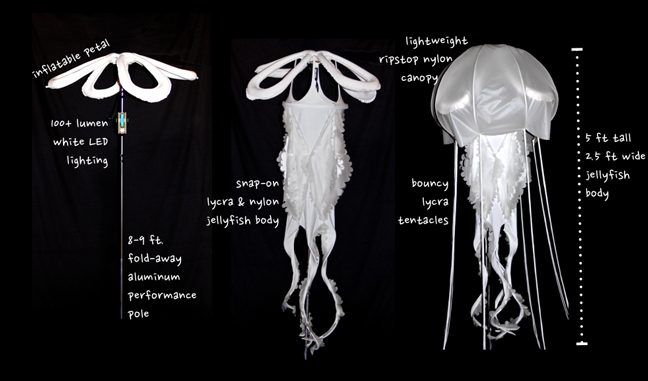 Omg Jellyfish: Enormous Dancing LED Jellyfish