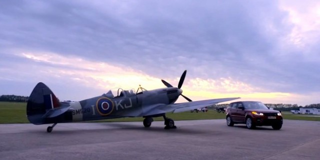 Range Rover Sport Takes on Spitfire in off-Road British Battle