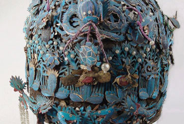 Kingfisher Headdress -- Delicate Chinese Headdress_3