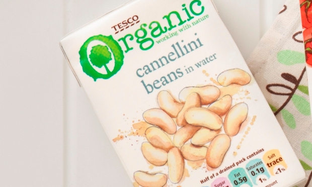 Tesco Opts for Heat-Resistant Sig Combibloc Packs for Organic Beans and Pulses Range