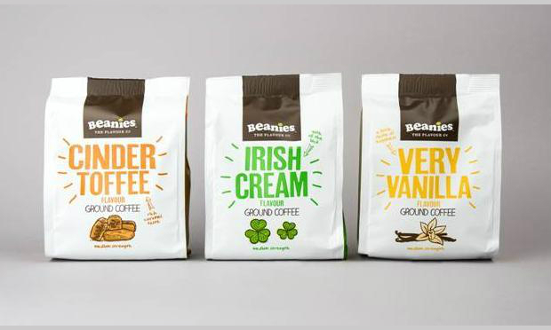 Robot Food Designs New Beanies Coffee Pack for Sainsbury's_1
