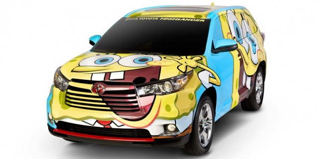 2014 Toyota Kluger Goes Family Friendly with Spongebob Squarepants
