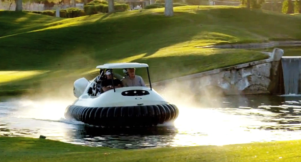 Golfer Bubba Hudson Designs Hovercraft Golf Cart