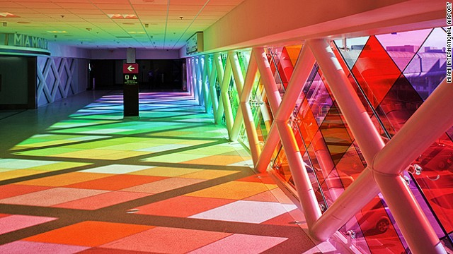 Miami International Airport's Rainbow-Light Makeover