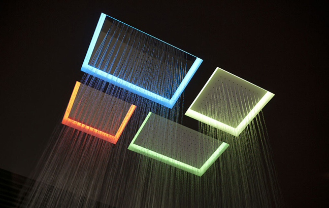 Antoniolupi's Glowing Meteo LED Shower Head_2