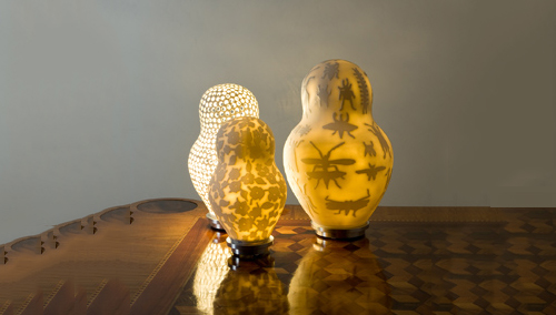 Anthologie Quartett Introduces Russian Craftwork Lamps