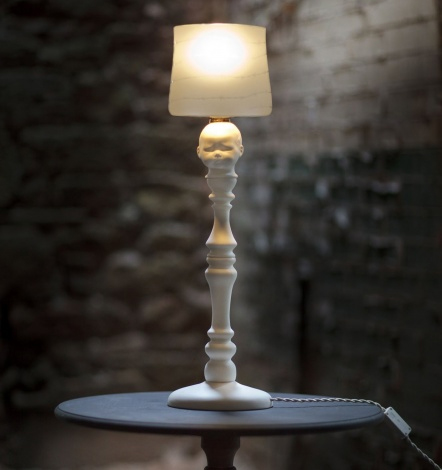 Curiousa & Curiousa's Baby's Head & Barbed Wire Table Lamp