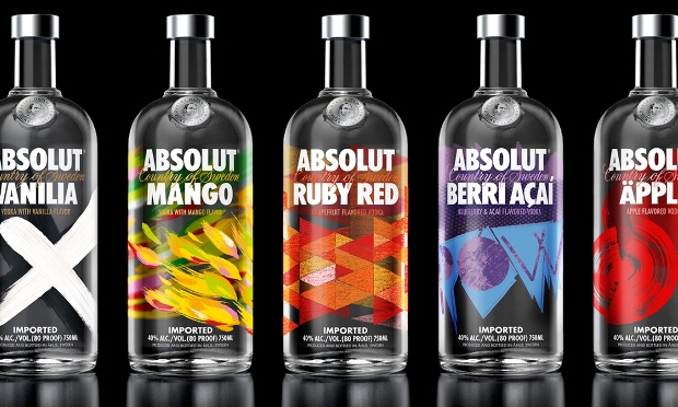 Absolut Creates New Artistic Look for Flavoured Vodkas