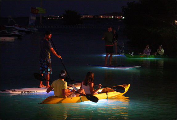 Kayak or Sup Board at Night with The Nocqua LED Light System_1