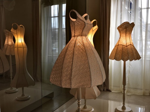 Maison Moschino Hotel: Floor Lamps Made From Dresses!