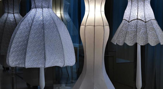 Maison Moschino Hotel: Floor Lamps Made From Dresses!_2