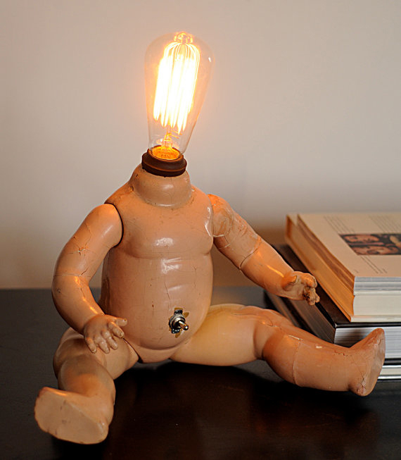 Wired Weird Baby Doll Lamps_2