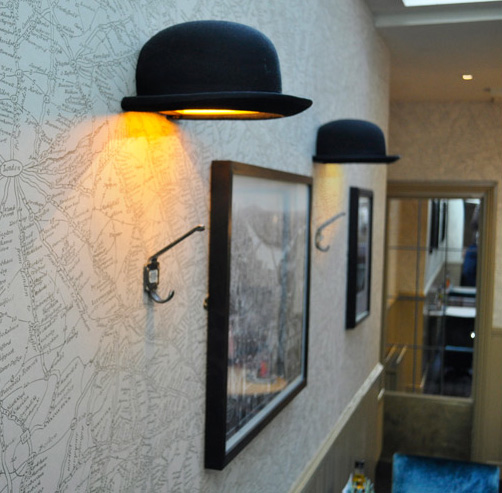 Jake Phipps' Brilliant Jeeves Bowler Hat Wall Sconce_2