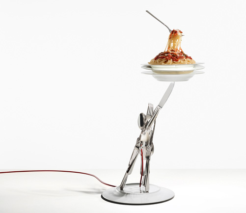 Ingo Maurer's Veramente Al Dente: The Spaghetti Dinner Lamp