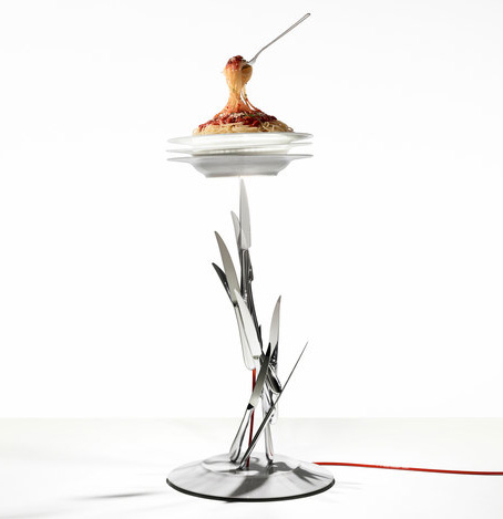 Ingo Maurer's Veramente Al Dente: The Spaghetti Dinner Lamp_1