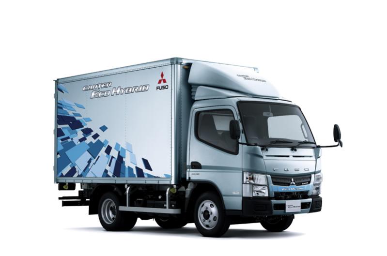Daimler launches new Fuso Canter eco hybrid truck in Japan