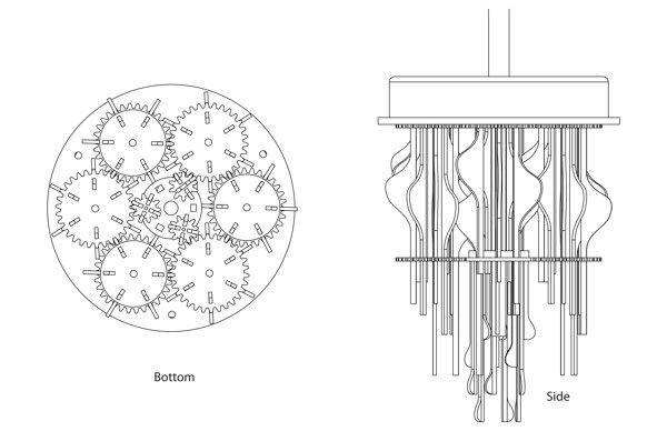 The Gear Driven Kinetic Icycle Chandelier_1