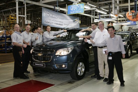 GM begins production of Chevrolet Trailblazer SUV in Thailand