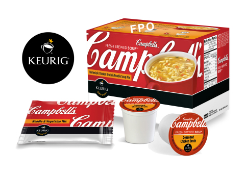 Campbell, GMCR to Launch Campbell's Fresh-Brewed Soup K-Cup
