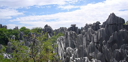 The Famous Stone Forest in Yunnan, China