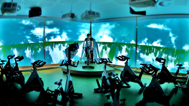 Spin Class Uses 3D Light Show to Motivate Riders_1