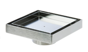 Luxe Linear Drains, Square Tray Replacement Inserts for Modern Showers