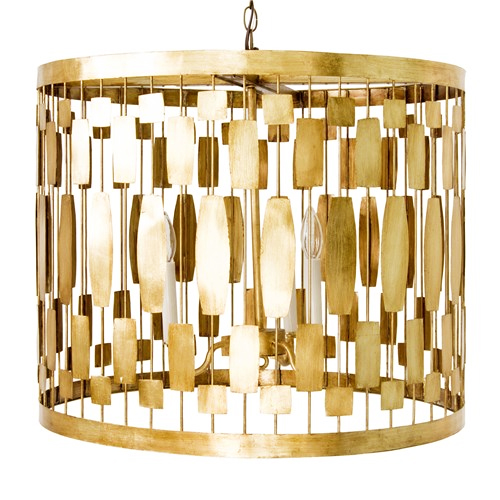 The Leona Gold Leaf Fixture by Worlds Away