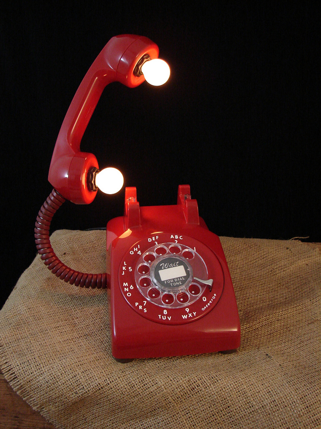 Retro Phone Table Lamps & Groovy!