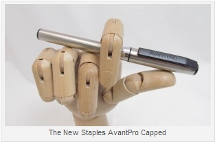 Staples Avantpro Brushed Metal Pen with Silkscribe Ink 1.0mm Review and Giveaway_1