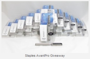 Staples Avantpro Brushed Metal Pen with Silkscribe Ink 1.0mm Review and Giveaway_4