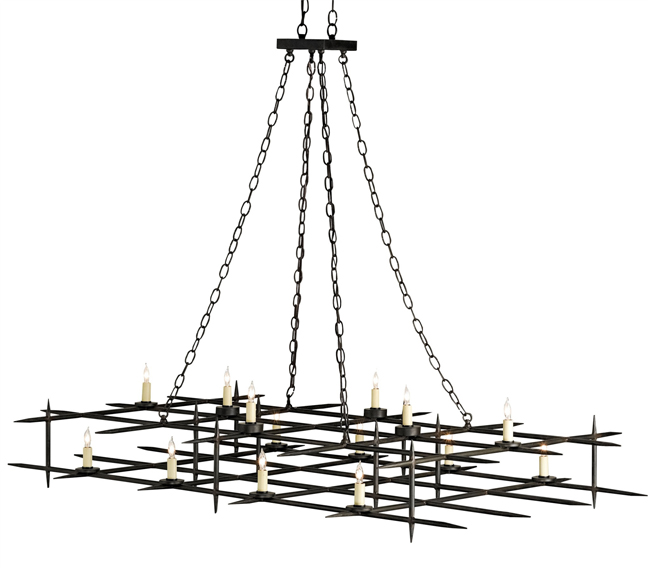 Currey&Company's Caledonia Chandelier: Precision Artistry