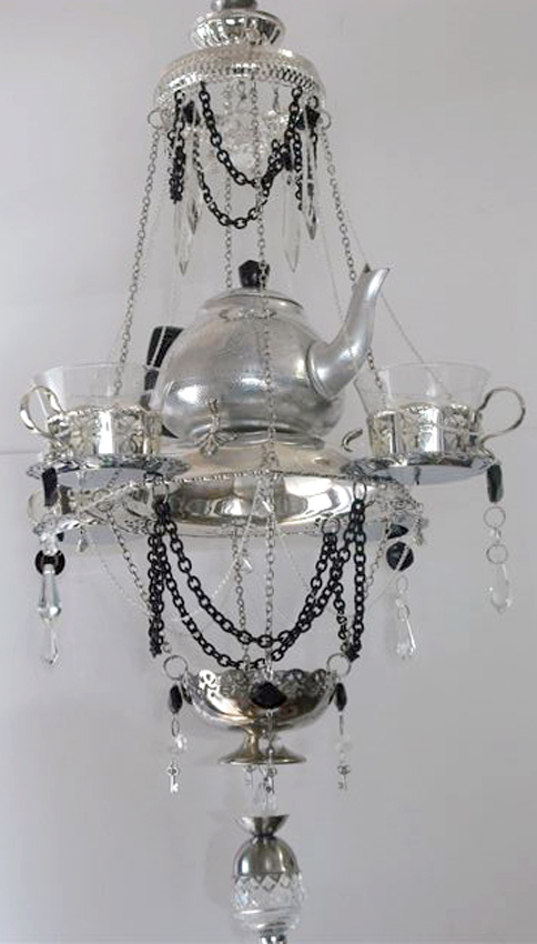 The Stacked Teapot Teacup Chandelier
