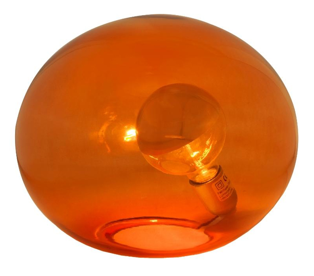 Oggetti's Dolly Table Lamp: Glowing Sphere of Glass Color