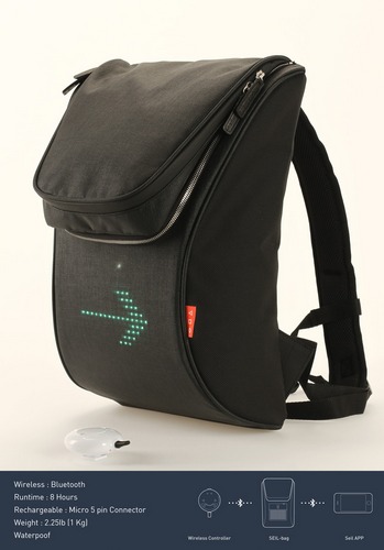 Korean Designer Kickstarts LED Bag for Bikers_1