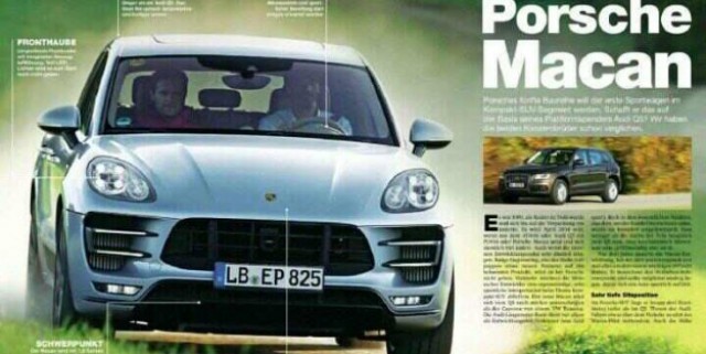 Porsche Macan Revealed in Leaked Magazine Images