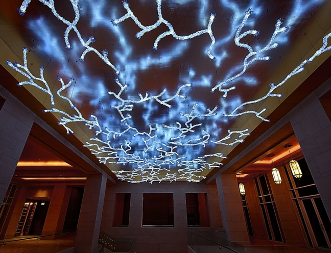 Chandelier Lightning Strikes The Ritz-Carlton in Dubai
