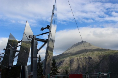 Norwegian Town Lit by Mirrors