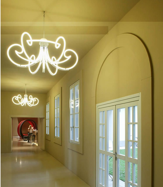 The Angelica Neon Light Chandelier by Nucleo_2