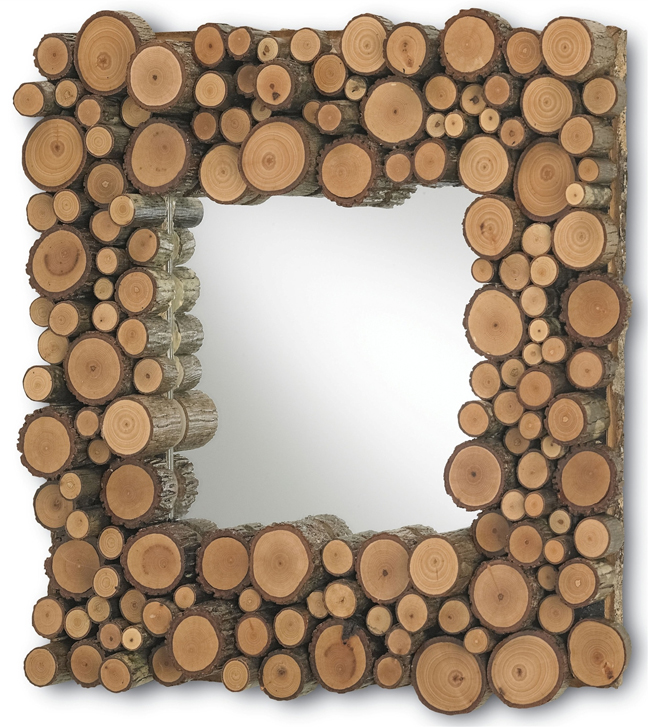 The Natural Hickory Elkmont Mirror by Currey & Company