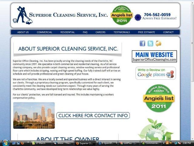 Superior Cleaning Service, Inc. – Offering House Cleaning Services