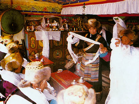 Tibetan Bride: Glittering with Jewels