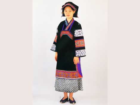 Woman's Batik Dress of The Bouyei Nationality