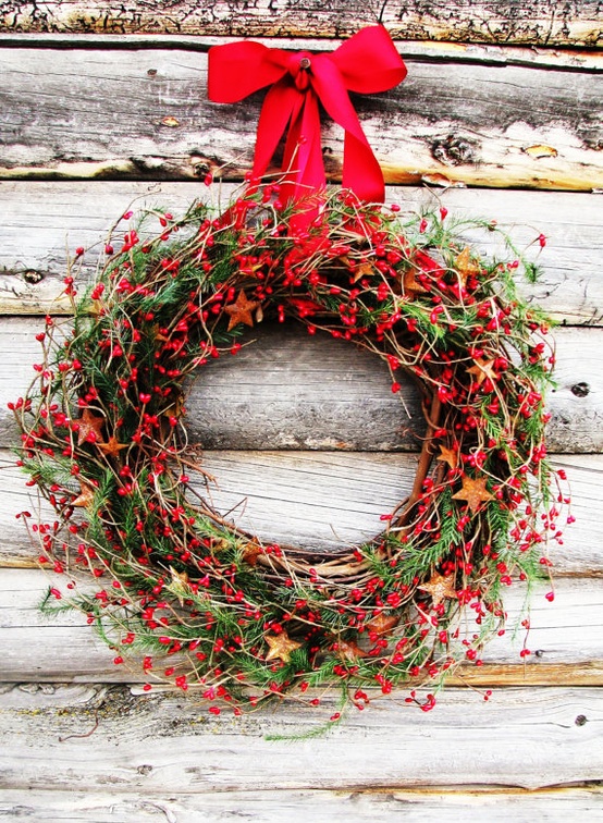 34 Cool Rustic Christmas Decorations and Wreaths_14