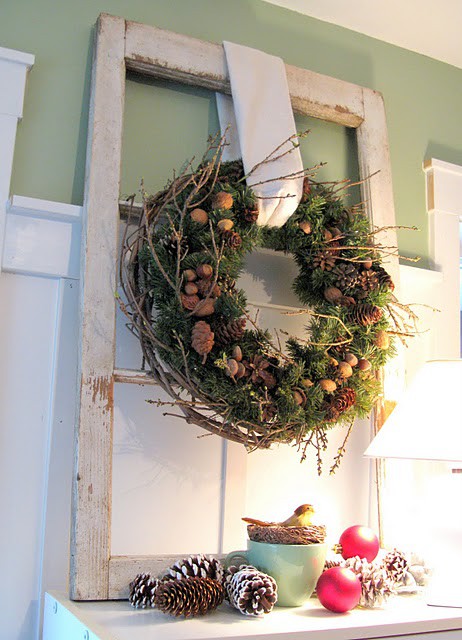 34 Cool Rustic Christmas Decorations and Wreaths_19