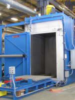 Draw Batch Oven Used for Stress Relieving Stainless Steel Shafts for Turbines