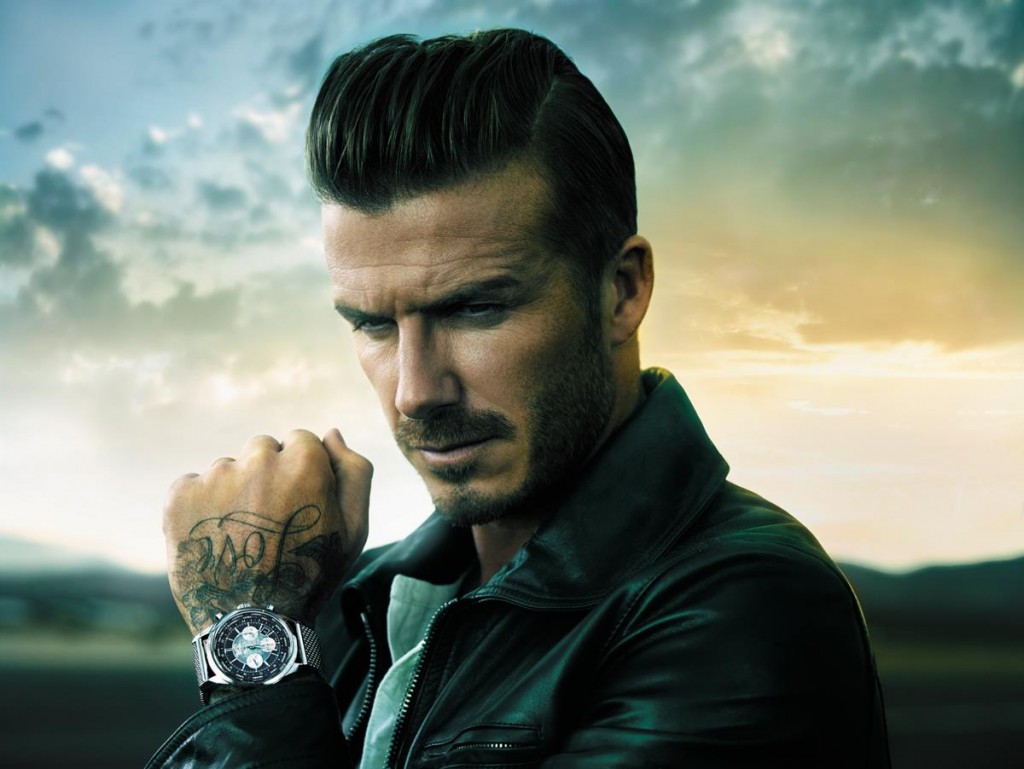 David Beckham Travels with Breitling Transocean Chronograph Unitime
