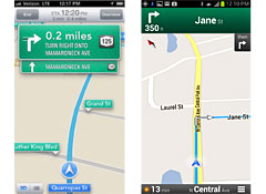 Apple iOS 6 Vs. Google Android: Smart-Phone Navigation Showdown